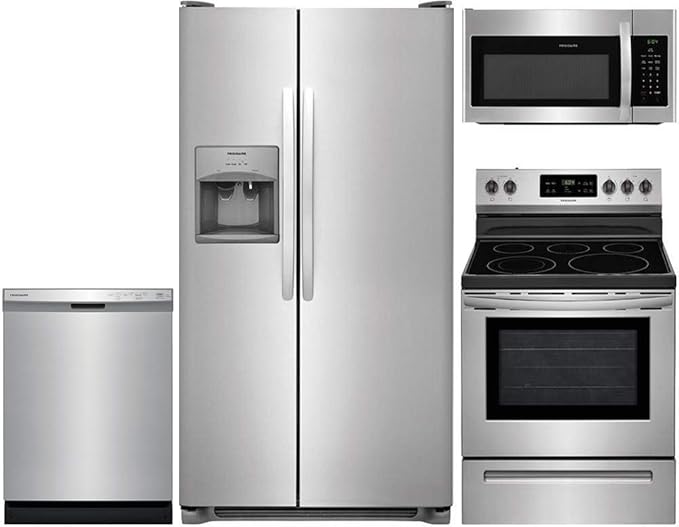 Amazon Com Frigidaire 4 Piece Stainless Steel Kitchen Package