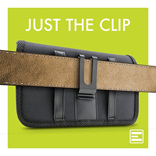 Evocel [Urban Pouch Pro] Tactical Carrier with [Belt Loop & Holster] (5.39 in x 2.79 in x 0.35 in) Fits Galaxy J3, Galaxy On5, LG Aristo, Apple iPhone 6/7, Moto E4, More, Black - Medium - Thumbnail 6