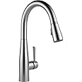 Delta Faucet Essa Brushed Nickel Kitchen Faucet, Kitchen Faucets with Pull Down Sprayer, Kitchen Sink Faucet, Faucet for Kitc