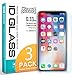 Ringke Tempered Glass Screen Protector Compatible with iPhone X, Invisible Defender (3 Pack) 0.33 mm Ultimate Clear Shield, High Definition (HD) Quality Anti-Scratch Technology