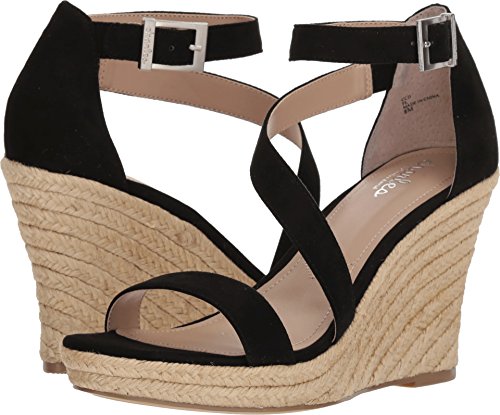 Charles by Charles David Women s Lou Wedge Sandal, Black, 7.5 M US