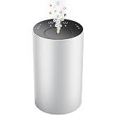 Essential Oil Diffuser with 3 Spray Modes, Battery Operated, LED Timing Display, Aromatherapy Diffuser, 1/4/8-Hour Timer, 10ml Oil Bottle, and 3 Mist Settings for Home, Car (New Silver)