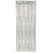 2 Pack - By Haute Soiree - Foil Fringe Curtain Photo Booth Backdrop Party Decoration - 3FT x 8FT (Silver Metallic Sparkle) Perfect for Bachelorette, Birthday and Wedding Parties