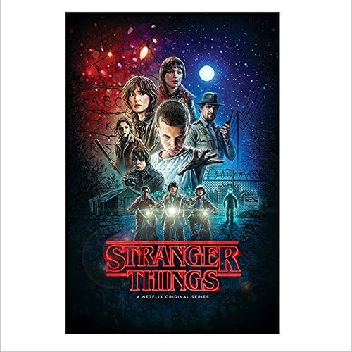 LPStar Stranger Things Poster on Silk Fabric 28x20 inch Netflix Millie Bobby Brown Eleven Dustin Mike Lucas Will (Unframed)