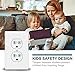 ETERMTT 15A Decorator Receptacle Outlet, Standard Duplex Electrical Wall Outlet, Tamper-Resistant with Wall Plate Cover, Kids Safety Proof, White,UL listed,10 Pack