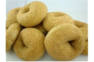 Low Carb Plain Bagels (10 Bagels) - Fresh Baked - LC Foods - All Natural - No Sugar - High Protein - Diabetic Friendly - Low Carb Bagels
