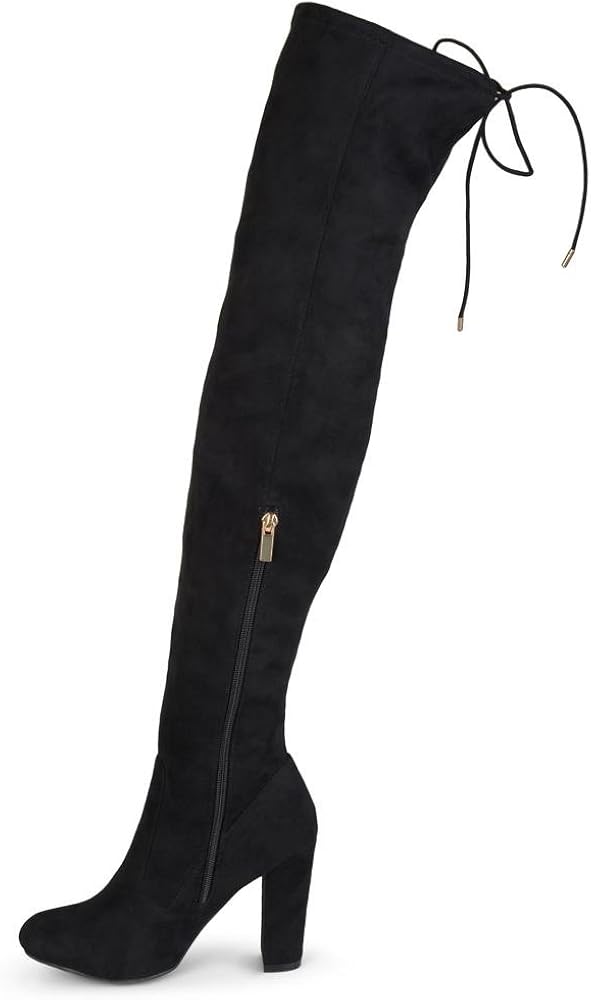 journee collection maya wide calf thigh high boot