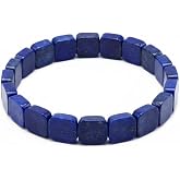 crystalhouzz Lapis Lazuli Natural Stone Stretch Bracelet Gift Box | Gift-boxed lapis lazuli stretch bracelets in assorted bead shapes.