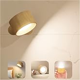 Koopala LED Sconces, Wall Mounted Lamps with Rechargeable Battery Operated USB Port 3 Color Temperatures &amp; 3 Brightness Levels 360&deg;Rotate Magnetic Ball, Cordless Lights for Reading Bedside