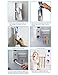 RC Auto Toothpaste Dispenser, Hands Free Toothpaste Squeezer Wall-Mount Toothbrush Holders Bathroom Organizer with 2 Hooks, Sticks & Cleaning Brush White