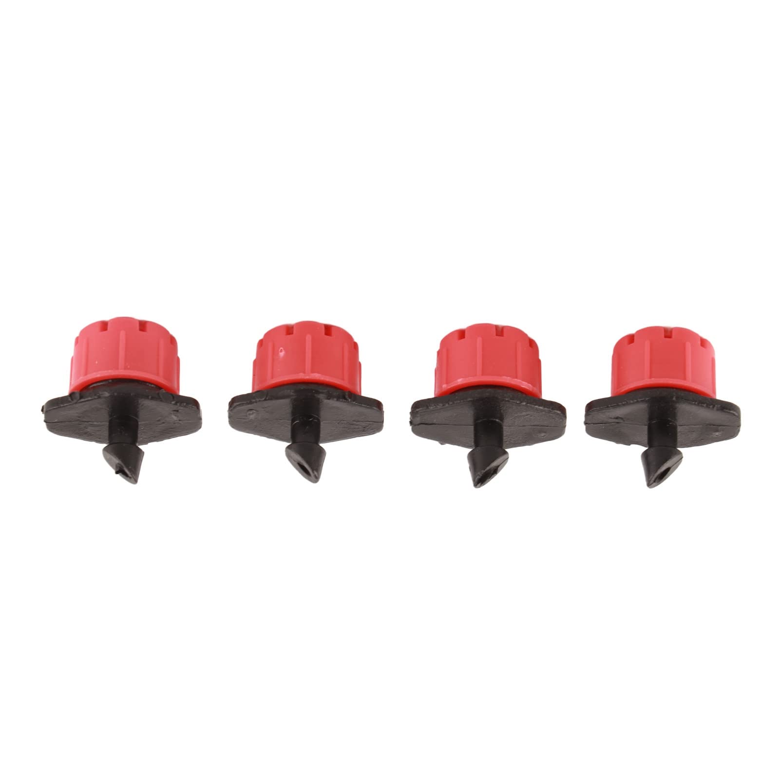 50/100/150pcs Adjustable Garden Irrigation Watering Dripper Head Drip Flower Plant Tools Head Fits 1/4'' Hose Red(100)