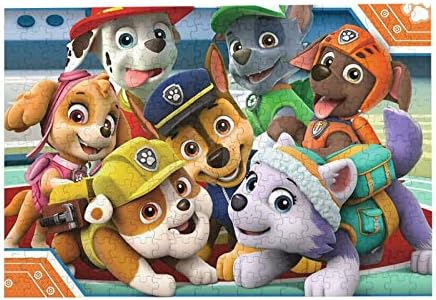 ジグソーパズル パウパトロール Paw Patrol 300ピース ポスター 壁飾り 木製 エコ素材 丈夫 耐久性 高級印刷 無毒 無臭 無害 難易度調整可能 大人 子供 プレゼント ギフト キャラクター図鑑 38 26cm