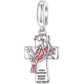 GOINEVA Angel Cross Butterfly Ice Cream Charm 925 Sterling Silver Charm Fits Women's Charm Bracelet & Necklace Jewelry Gifts for Women Family Friends