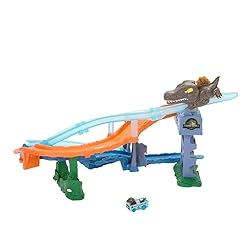 Hot Wheels Toy Car Track Set, RacerVerse Jurassic