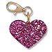 Super-Cute Personal Safety Alarm - 115 Decibel Self Defense Panic Alarm with LED Light & Keychain Clip - Pink Glitter Heart, 1 Count