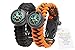 A2S Paracord Bracelet Survival Gear Kit Colorful Everest Series with built-in New Type Compass, Fire Starter, Emergency Knife & Whistle – Pack of 2 - Quick Release Buckles – Lightweight & Durable