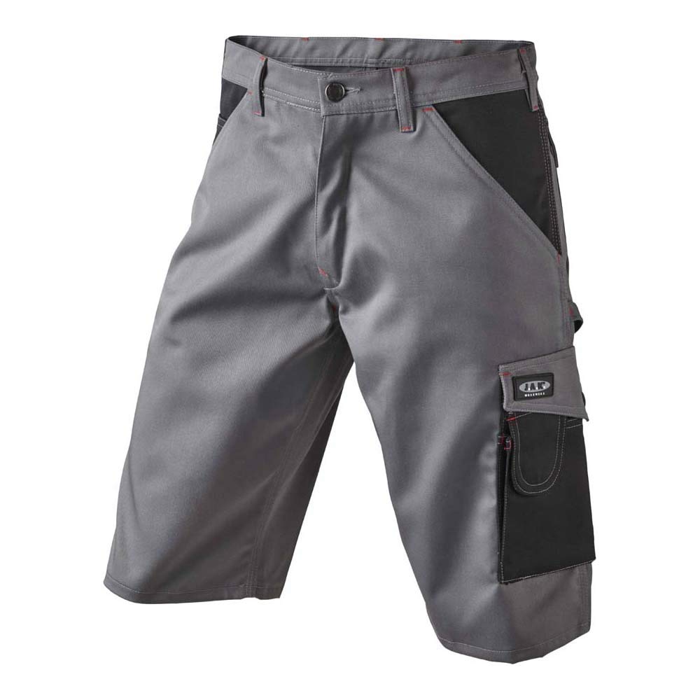 J.A.K. 921050080 Series 9210 65% Polyester/35% Cotton Shorts, Grey/Black, 46 (32) Size