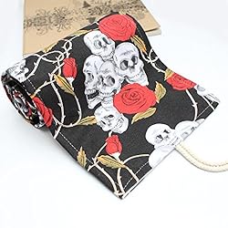 SIPLIV Canvas Roll-up Pencil Wrap, Travel Drawing
