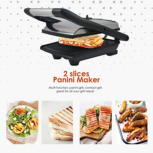Elite Platinum by MaxiMatic Electric Panini Press & Contact, Gourmet