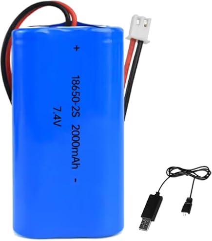 Batterie Li-ion Rechargeable 3.7V 500mAh SM-2P | Pour Voiture RC Stunt, Bateau RC, Jouets, Appareils Portables