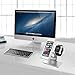 ZVE Universal 2 in 1 Aluminium Desktop Charging Stand for iWatch, Smartphone and Tablets Up to 12.9-Inch - Silver Stand with 38mm case