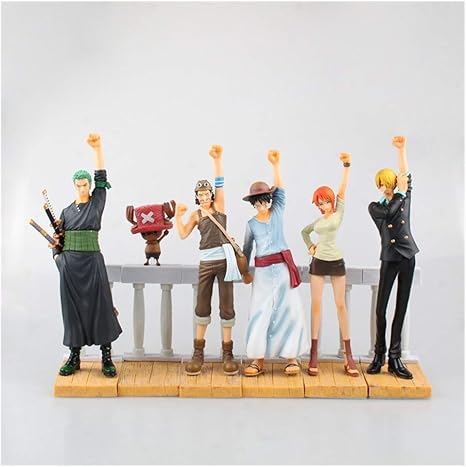 Amazon Com Wflna One Piece Figure Desert Memories Theatrical Edition Figure Anime Figure 6 Pcs Lot Home Kitchen