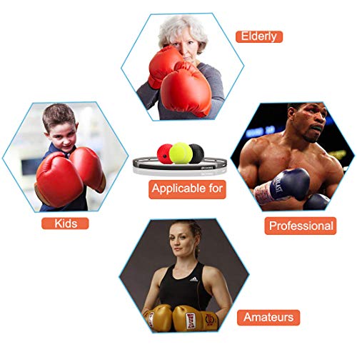 image for HASFINE 【2019 Upgraded】Boxing Reflex Ball, 3 Difficulty Levels Fig