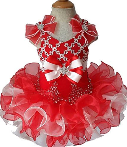 Jenniferwu Infant toddler baby newborn little Girl's Pageant party birthday Dress 3months to size7 G203
