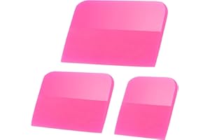 EHDIS PPF Squeegee 3pcs Soft Rubber Squeegee TPU Wrapping Scraper for Car Body Filming Edge Trimming,Carbon Fiber Foil Instal