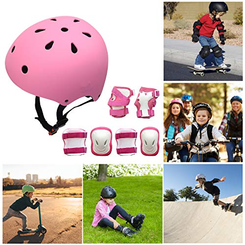 image for YUFU Kids Helmet Sports Protective Gear Set for 9-13 Years Children Bo