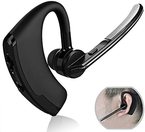 JIAQUAN Bluetooth Headset/Cell Phone Headset with Microphone,Office Wireless Headset,Over the Head Earpiece, On Ear Car Bluetooth Headphones for Cell Phone,Call Center by Mpow,Prevent sweat,Play 8 hr