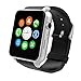 Luxsure Uwatch Smart Watch with Heart Rate Monitor Android Smart Watch Phone Sports Bluetooth Wristwatch With 3G magsensor gravity sensor Compatible With IOS & Android (Silver)