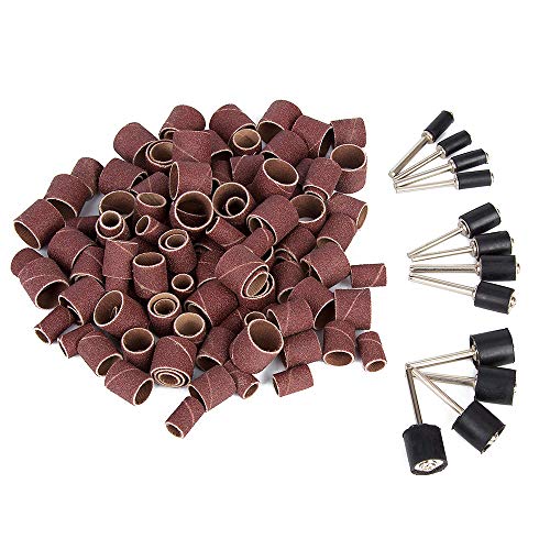 image for Tonsiki 385 Pieces Sanding Drum Kit, Including 360PCS Sanding Sleeves,