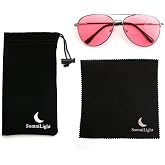 New SomniLight FL-41 Light Sensitivity Glasses for Florescent Light Sensitivity, Blue Light, and Migraines (Aviator Style)