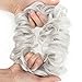 Lelinta Hair Bun Extensions Wavy Curly Messy Donut Chignons Hair Piece Wig Hairpiece Silver Grey