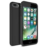Maxboost iPhone 7 Plus Case, [DuraSLIM Series] Heavy-Duty Dual-Layer Soft Touch Protective Cases Cover [Black] Soft TPU Bumper Hard Solid Polycarbonate Back Cases for Apple iPhone 7 Plus 2016