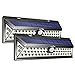 LITOM Enhanced Version Solar Lights Outdoor, 54 LED Super Bright Plating Solar Lights with Motion Sensor, Solar Powered Security Wall Lights for Front Door, Yard, Garage, Deck, Porch(2 Pack)