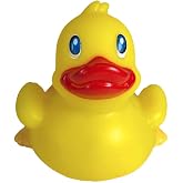3" Rubber Duck [Sealed Hole, Floats Upright] - Baby Safe Bathtub Bathing Toy - Classic Rubber Duck