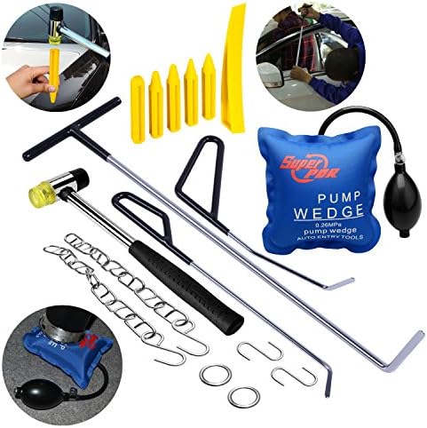 AUTOPDR Paintless Dent Repair Tools Kit 17Pcs DIY Auto Dent Puller Kit Automotive Door Ding Dent Puller Suction Cup For Car Hail Damage And Door Dings Repair