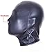 Sealed Leather Zipper Breathable Hood - Davidsource Sex Slave Pup Training Sealed Hood Restraint Blinder Bondage Helmet Sexual Game Wear for BDSM Fetish Lover (23 inches Round, Black)