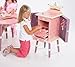 Wildkin Kids Princess Wooden Jewelry Cabinet for Boys and Girls, Armoire Organizer Features Two Magnetic-Close Doors with Jewelry Hooks, Interior Storage Compartment, and Three Drawers