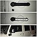 Jackey Awesome Grab Handle Cover,Front & Rear Door Aluminum Grab Handle Cover for 2007 - 2016 Jeep Wrangler JK & Unlimited (4 Door-5PCS, White)