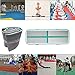 FBSPORT 8inches/4 inches Thickness Air Inflatable Track Mat,26ft/23ft/20ft/17ft/13ft/10ft Inflatable Track air mat for Gymnastics Training/Home Use/Cheerleading/Yoga/Water with Electric Pump