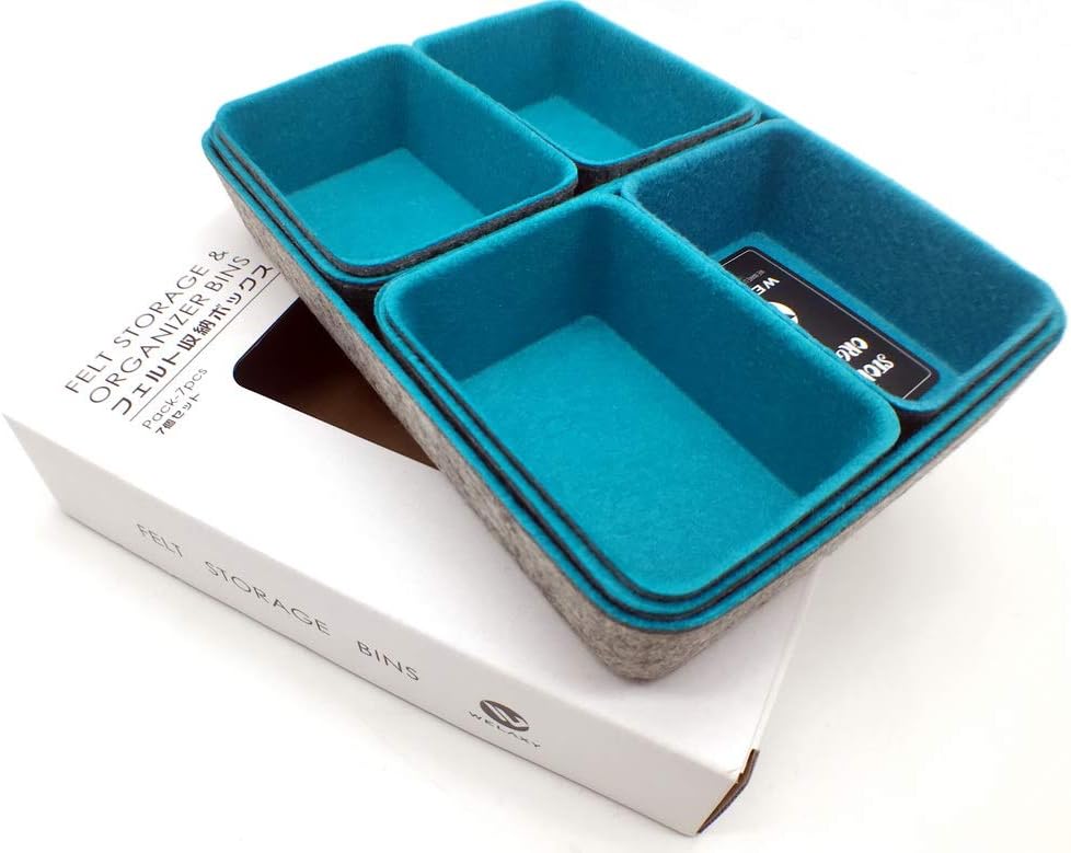 Amazon Com Welaxy Felt Office Drawer Organizer Trays Drawers