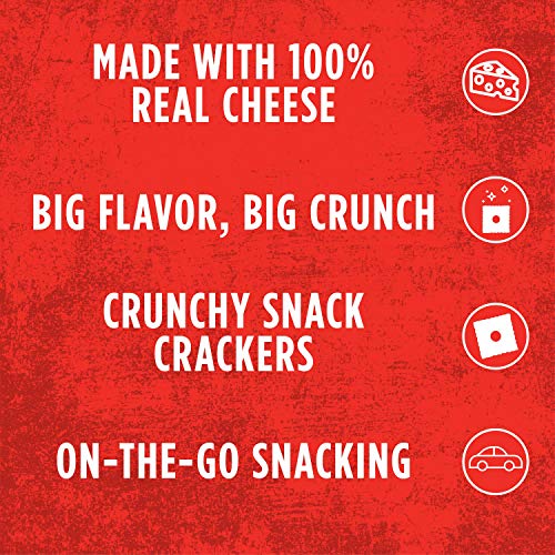 CheezIt Grooves Crunchy Cheese Snack Crackers Scorchin' Hot Cheddar