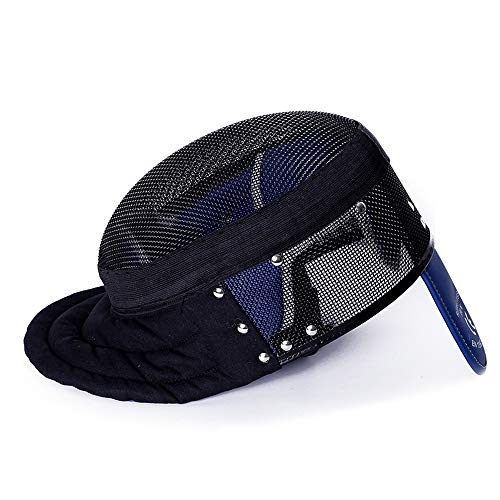 Ouxiong Fencing Mask - Fencing Gear - Suitable for Foil/Sabre/Epee Competitions and Training - CE 350N International Certification/Fencing Sport/Fencing Protective Gear (Black-Detachable,X-Large)