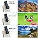 CREATIVE DESIGN 3 in 1 Cell Phone Camera Clip on Lens, 0.65 X Wide Angle + 10X Macro Lens + 180°Fisheye Lens, Camera Lens Kit for Most Smartphones