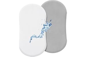 david's kids Waterproof Bassinet Sheets, 2 Pack Ultra Soft Breathable Cradle Sheets for Boys Girls Neutral，Univeral Fit for M