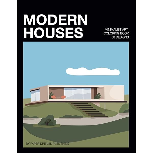Amazon.com: Minimalist Art Architecture Coloring Book for Adults