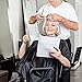 SourceTon Professional Hair Salon Nylon Cape with Metal Adjustable Closure & Neck Duster, Light Weight Extra Long Cape (60 inch X 47 inch) and Neck Duster Brush, Perfect for Barbershop and Salon